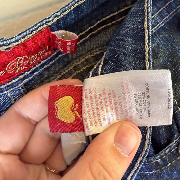 VTG Apple Bottom Jeans Women Blue Skinny Apple Pockets Y2K Hip Hop Denim Size 10 - Picture 12 of 12